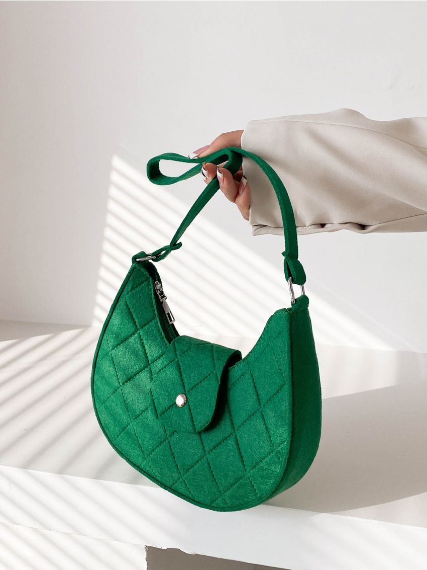 Stitch Detail Hobo Bag