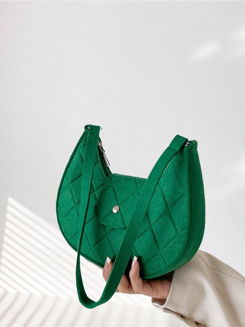 Stitch Detail Hobo Bag