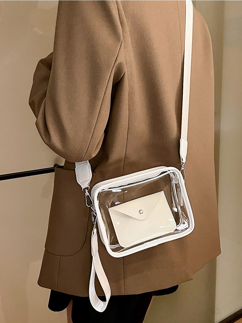 Mini Clear Square Bag With Coin Purse