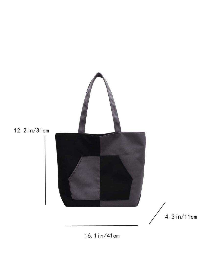 Two Tone Shopper Bag