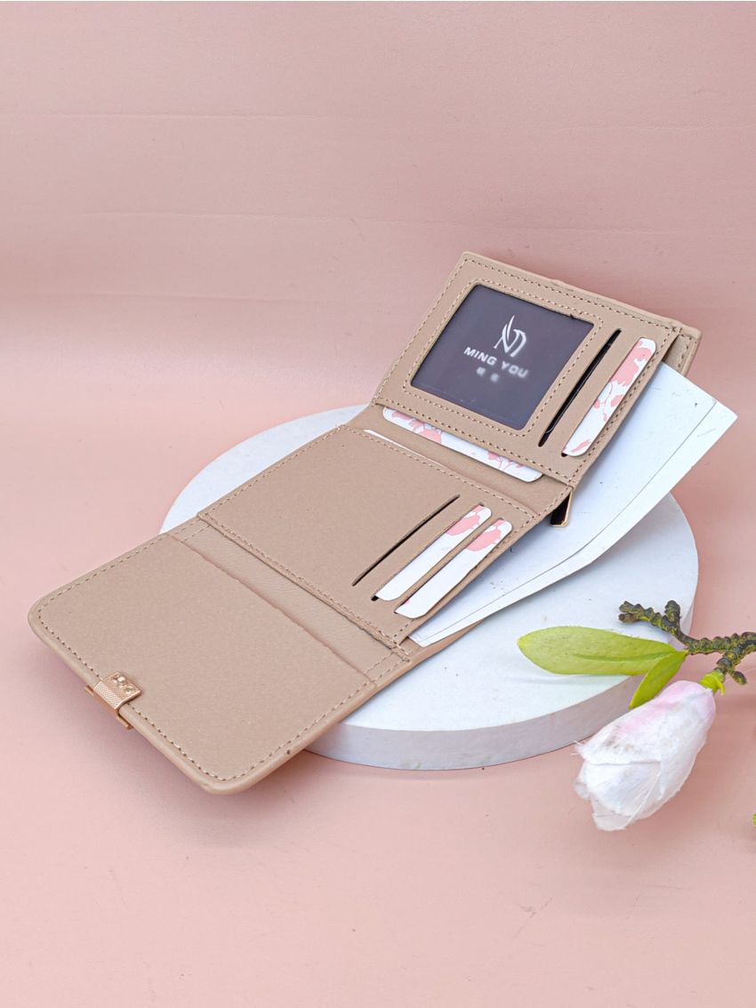 Litchi Embossed Small Wallet