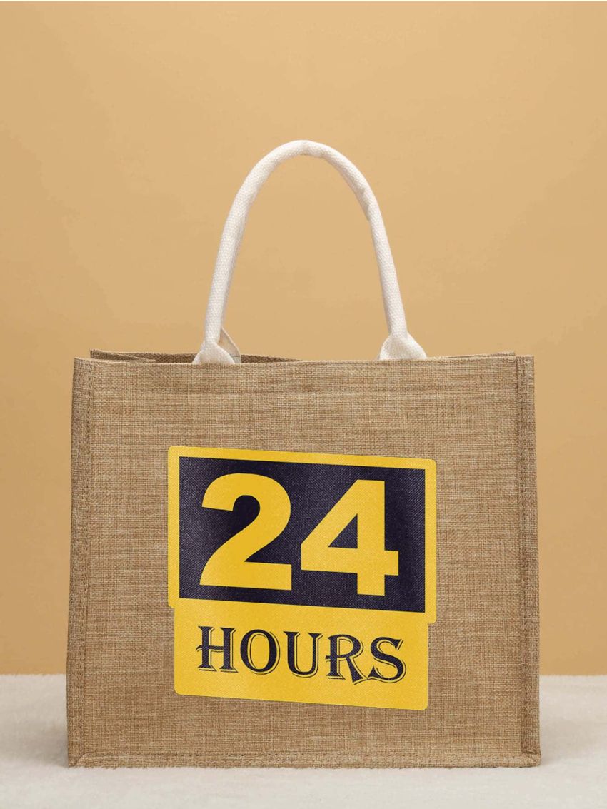 Letter Graphic Shopper Bag