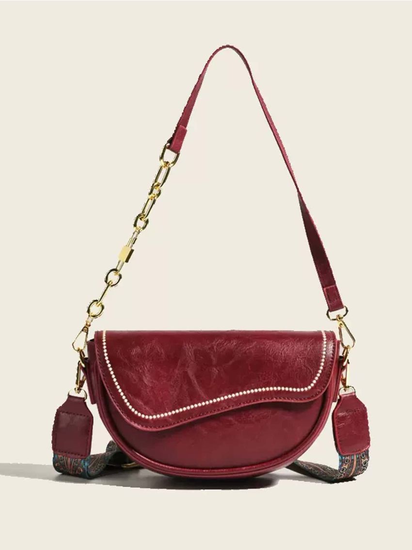 Minimalist Flap Saddle Bag