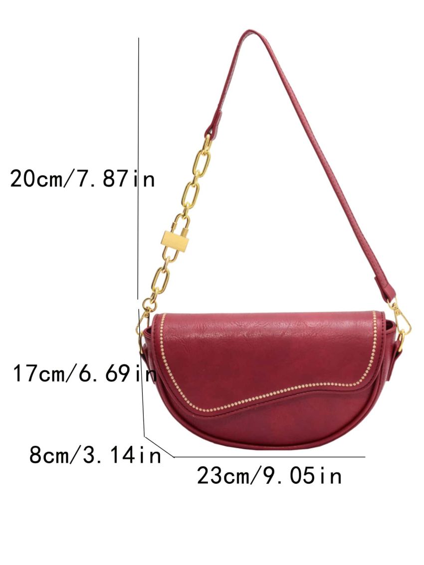 Minimalist Flap Saddle Bag