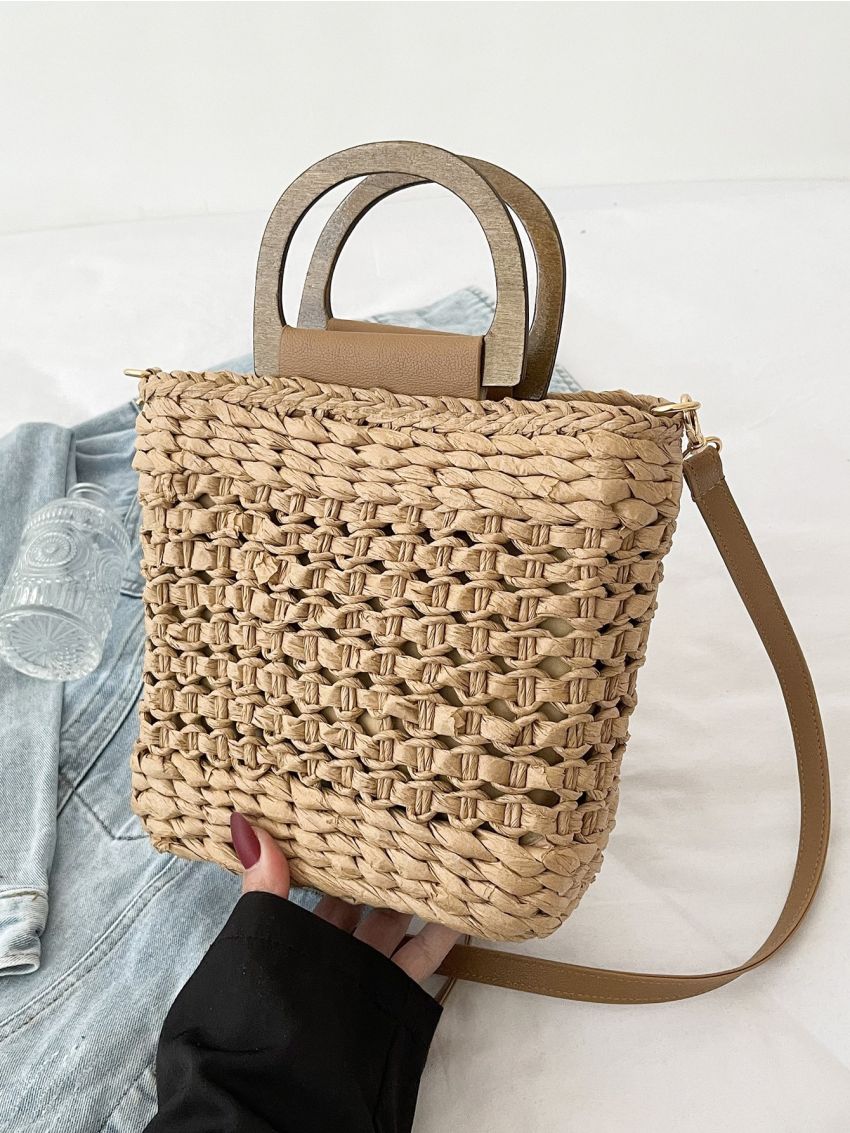Minimalist Straw Bag