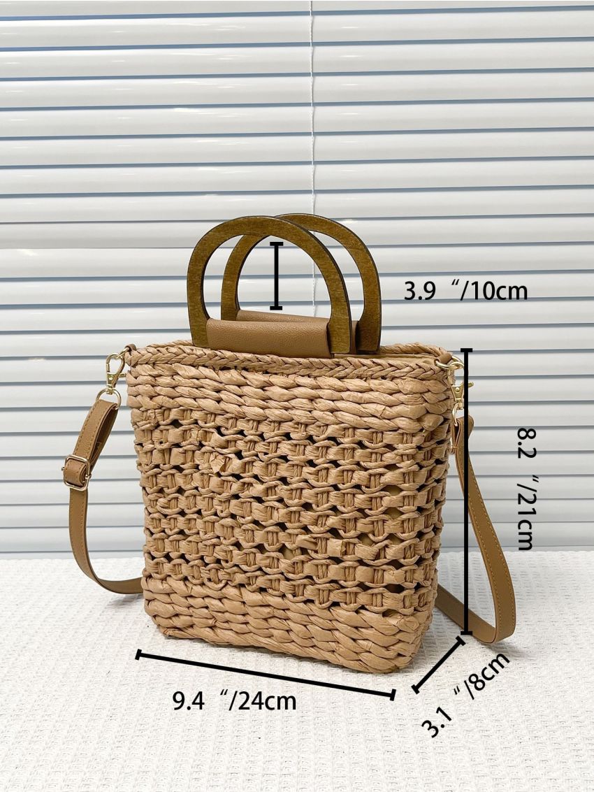 Minimalist Straw Bag