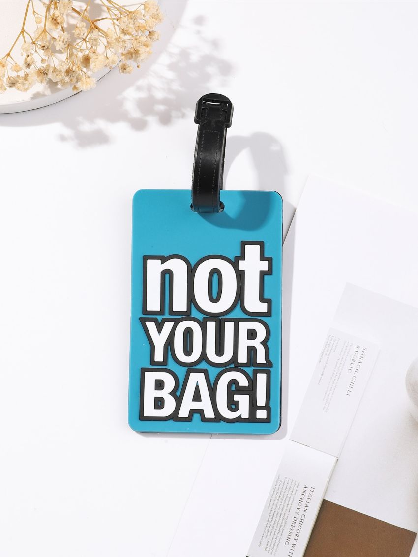 Letter Graphic Luggage Tag