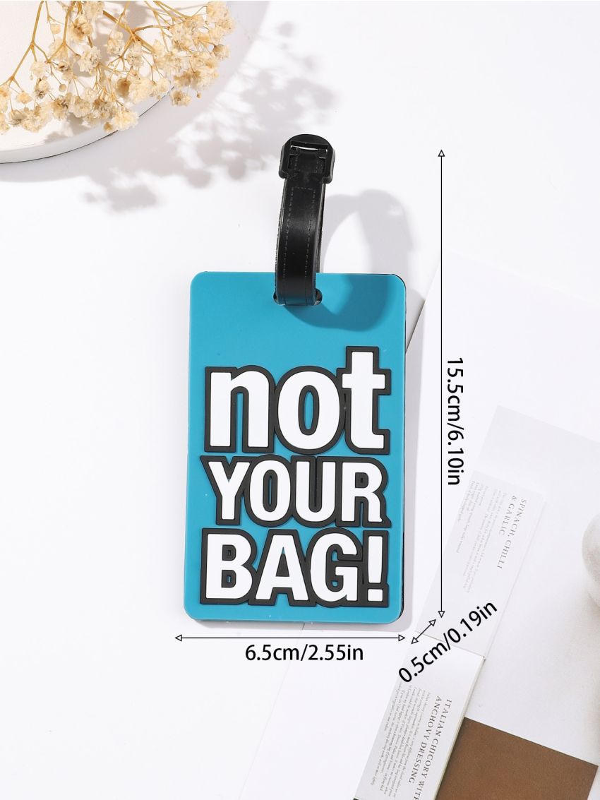 Letter Graphic Luggage Tag