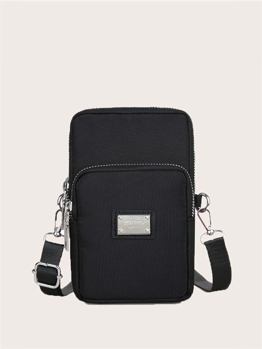 Mini Metal Decor Phone Wallet