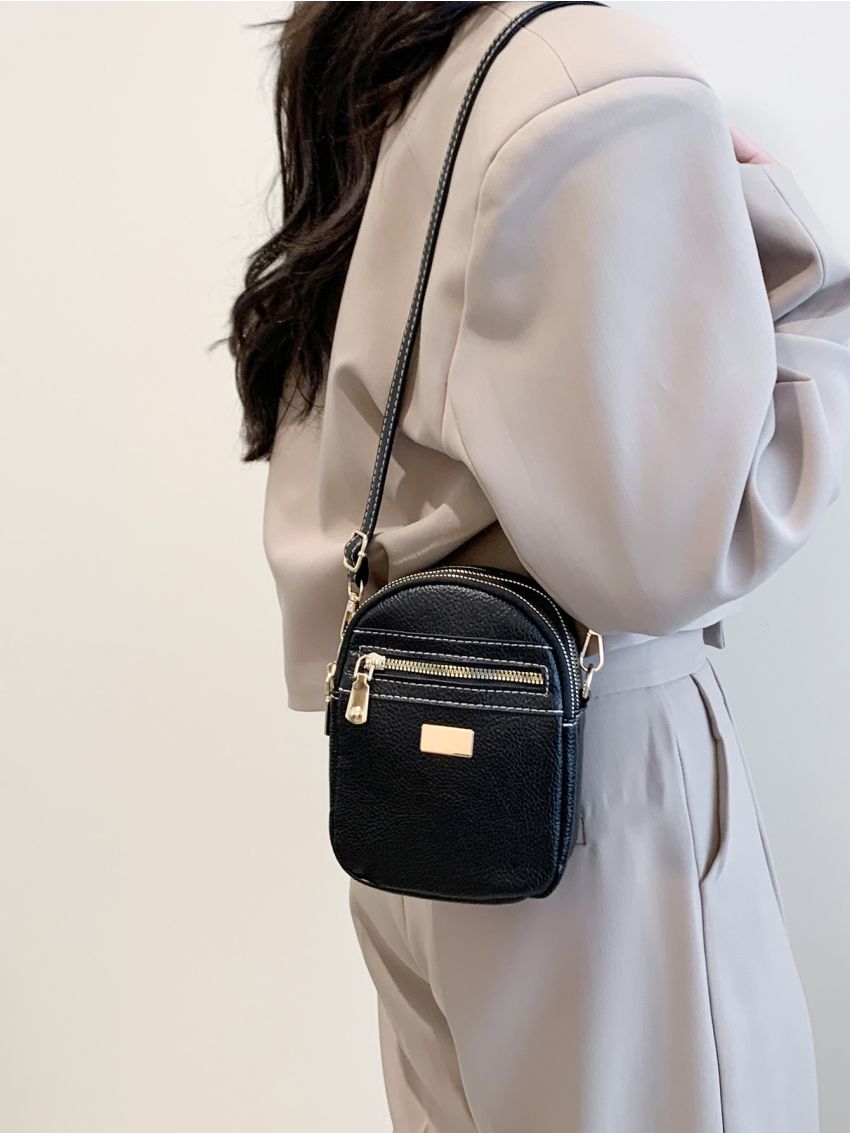 Metal Decor Phone Wallet