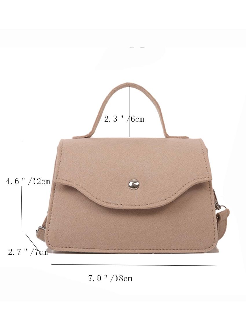 Mini Litchi Embossed Flap Square Bag