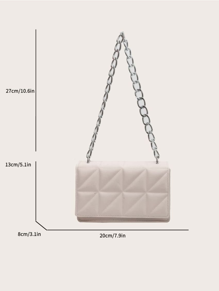 Mini Quilted Flap Chain Square Bag