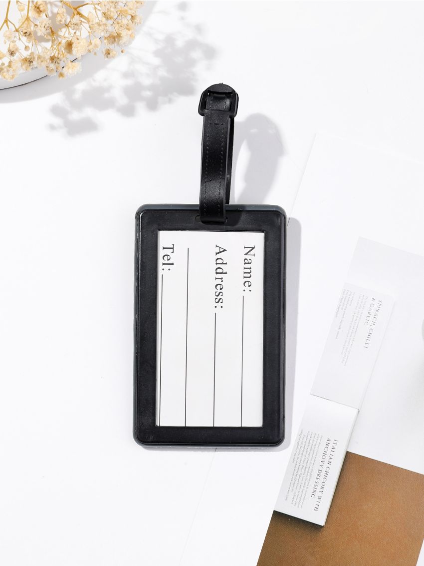 Letter Graphic Luggage Tag