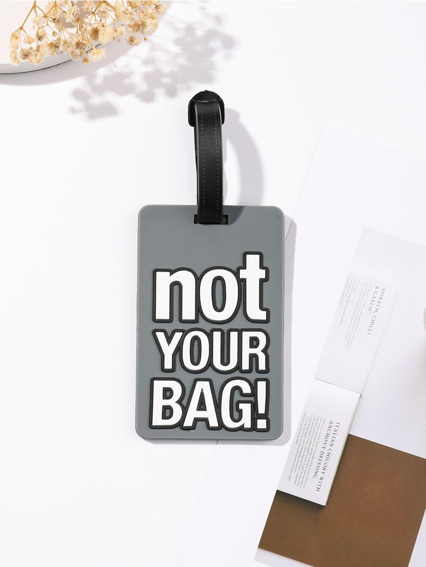 Letter Graphic Luggage Tag