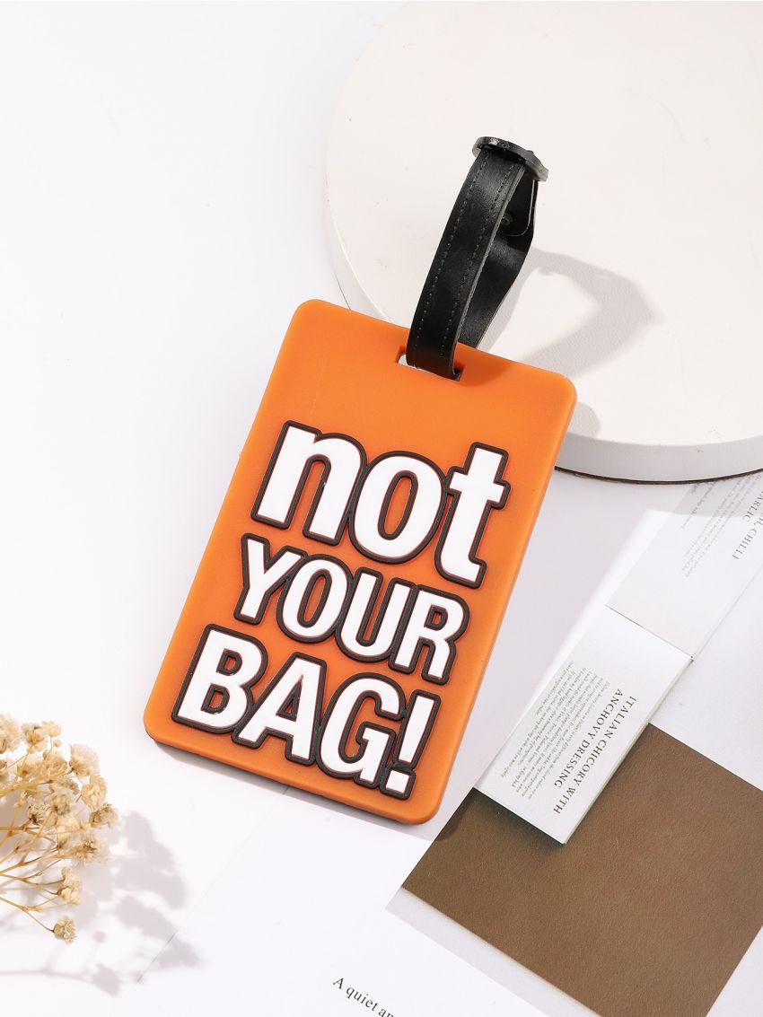 Letter Graphic Luggage Tag