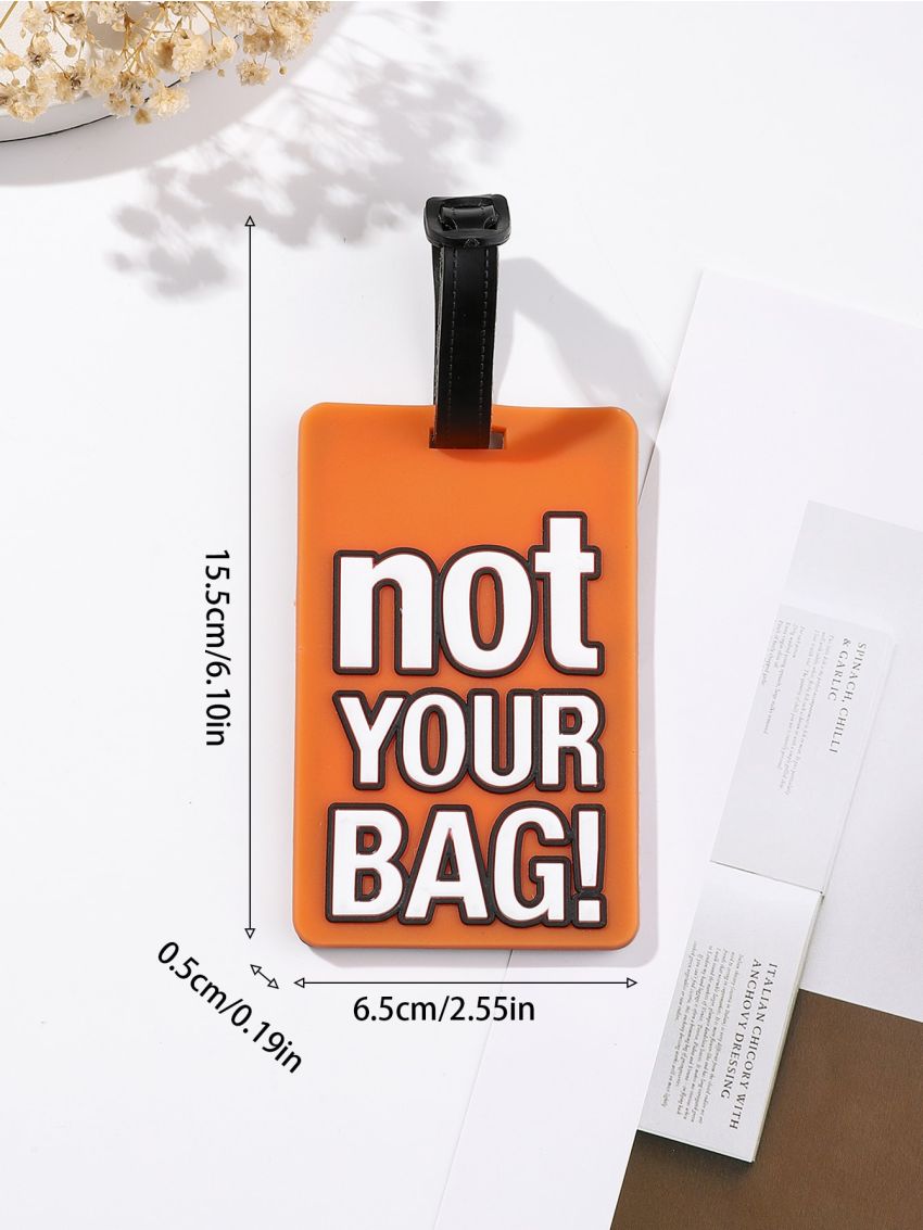 Letter Graphic Luggage Tag