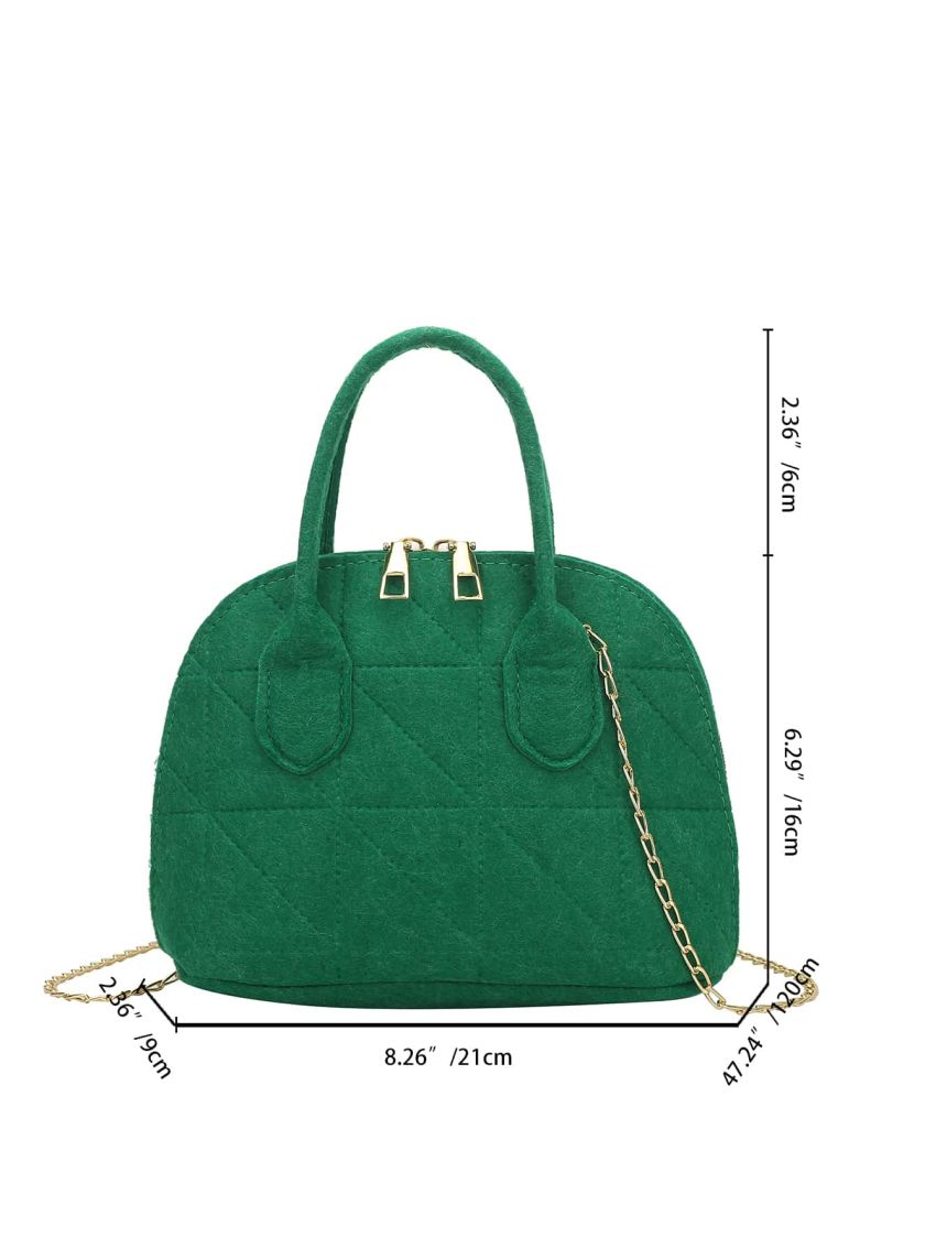 Quilted Chain Dome Bag
