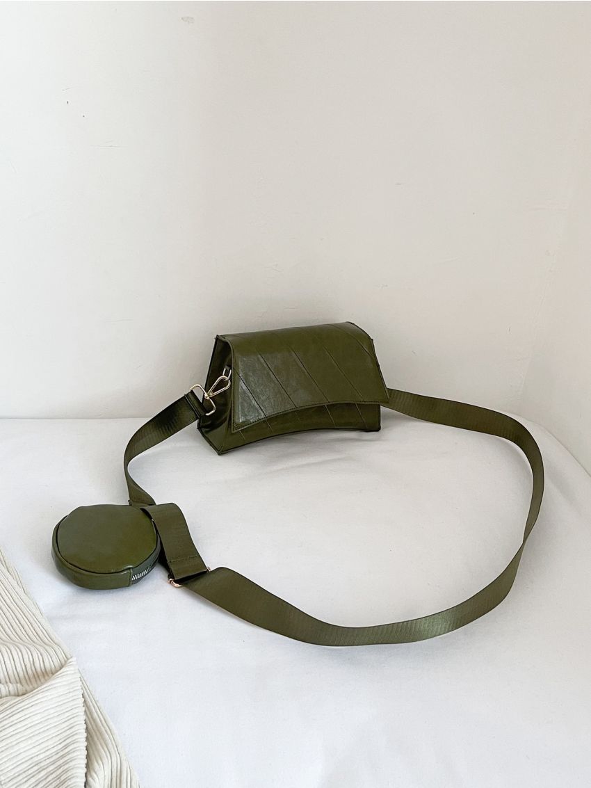 Stitch Detail Novelty Bag With Coin Purse