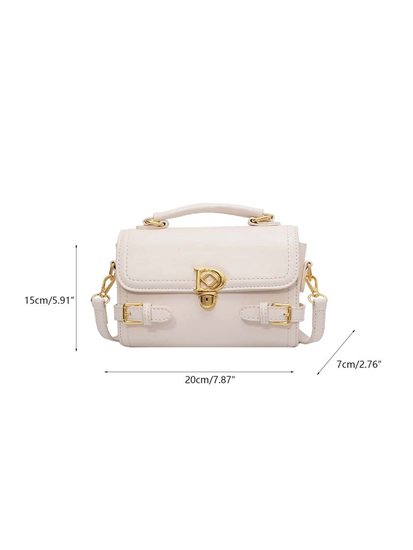Mini Buckle Decor Flap Square Bag