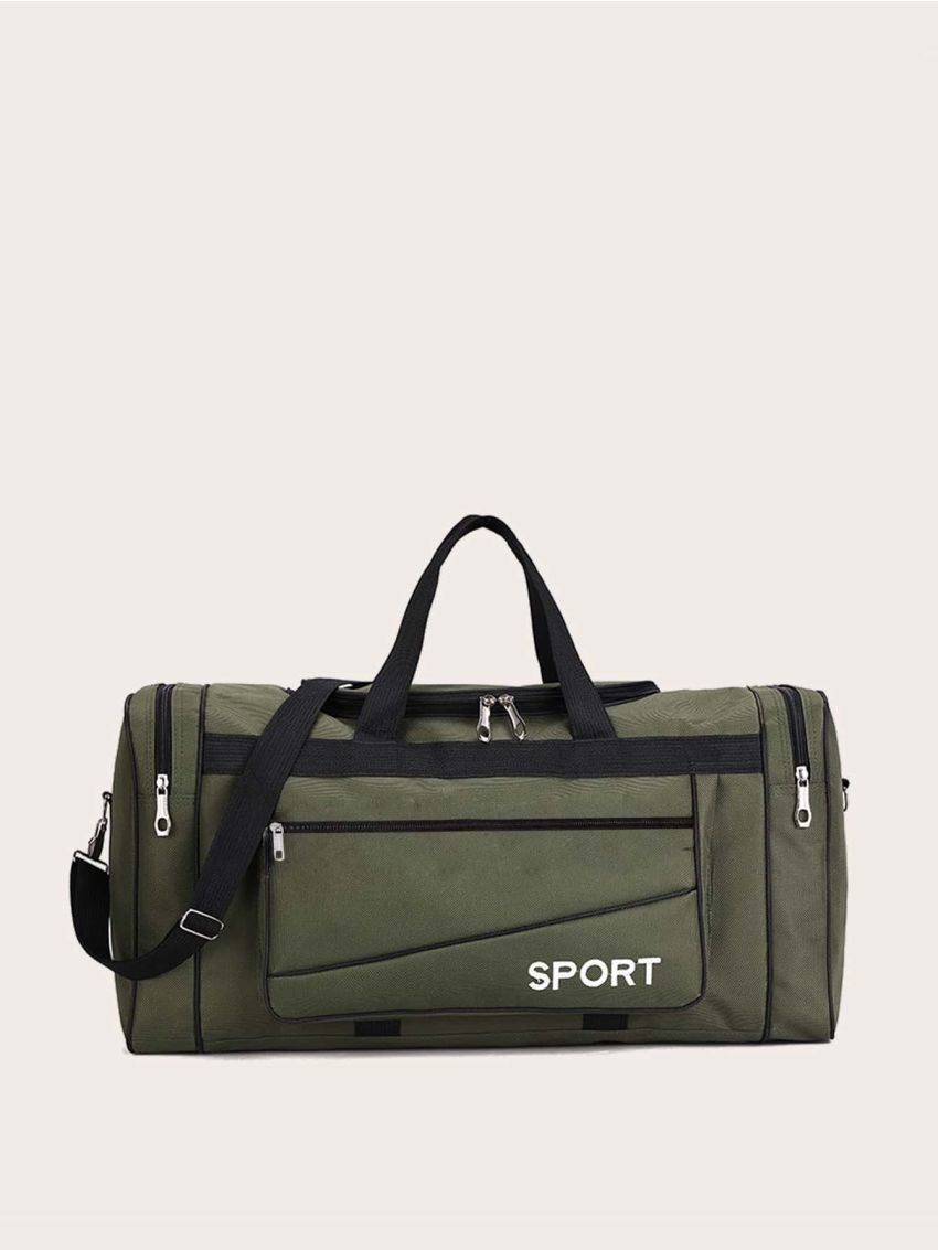 Letter Graphic Travel Bag