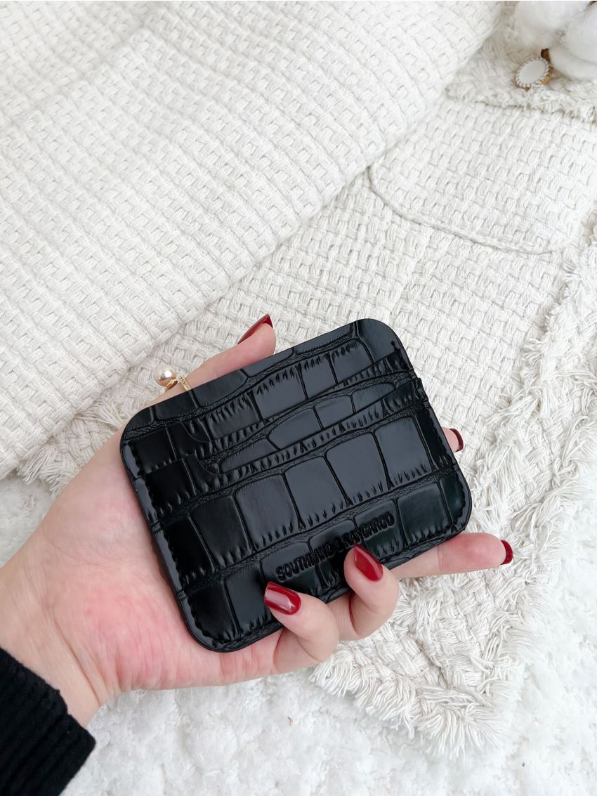 Crocodile Embossed Card Holder