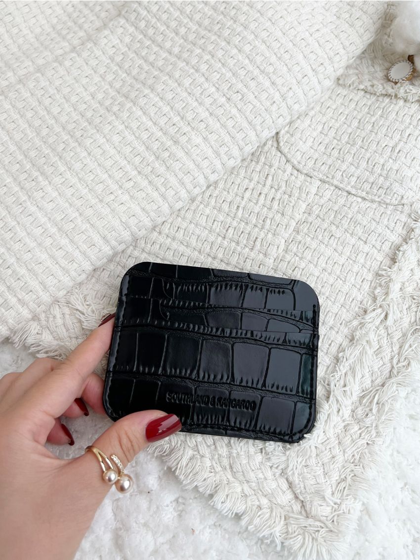 Crocodile Embossed Card Holder