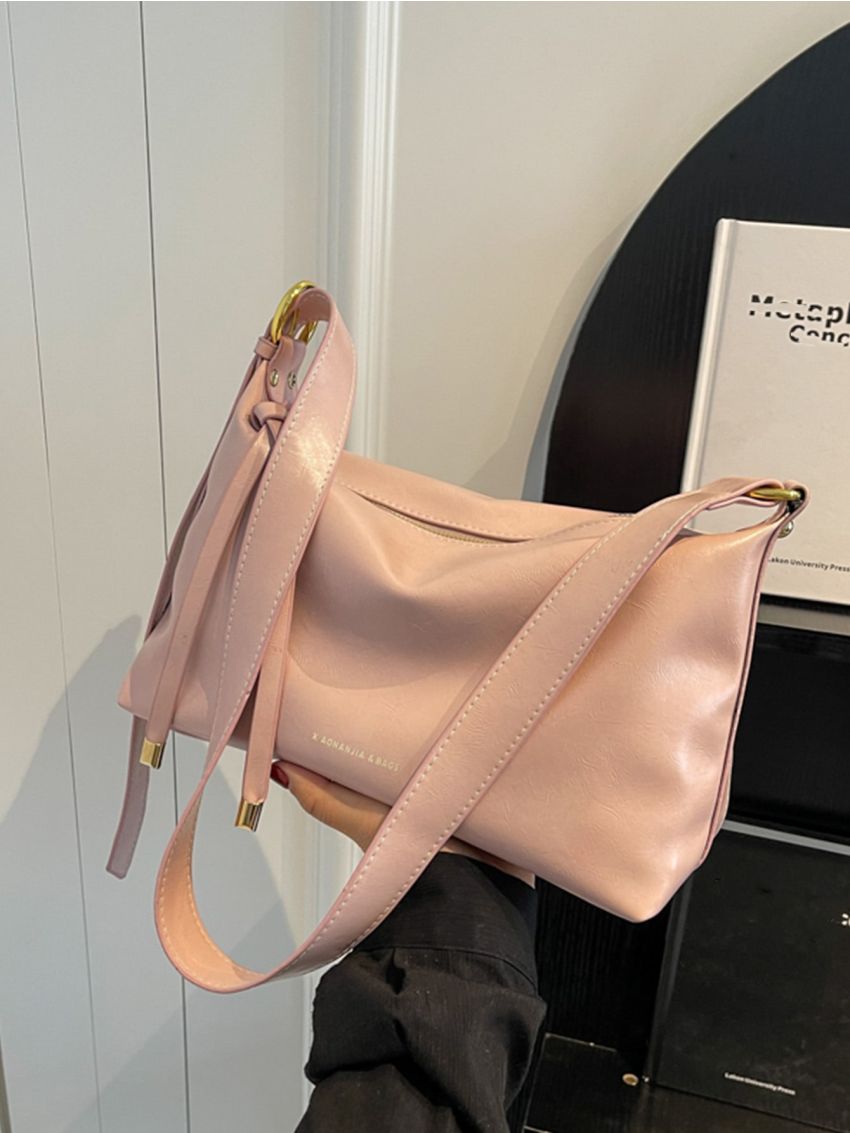 Letter Graphic Hobo Bag