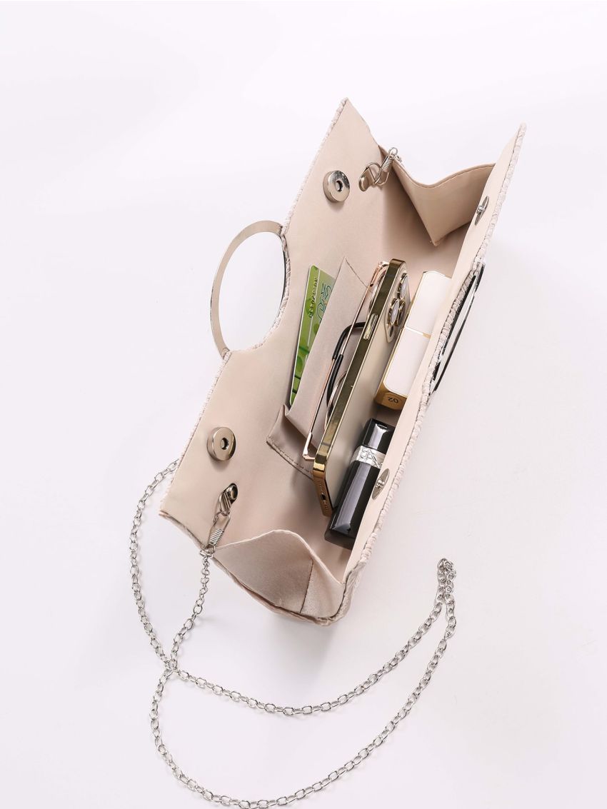 Glitter Decor Chain Evening Bag