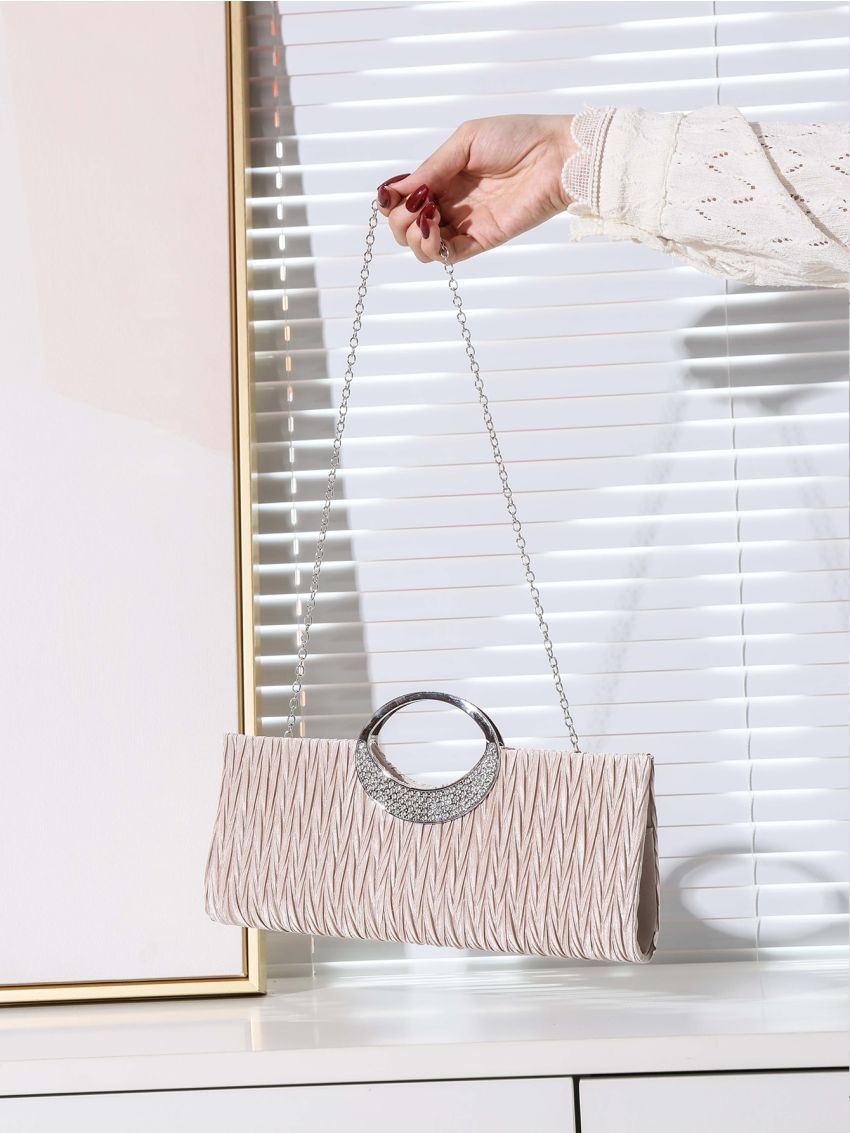 Glitter Decor Chain Evening Bag