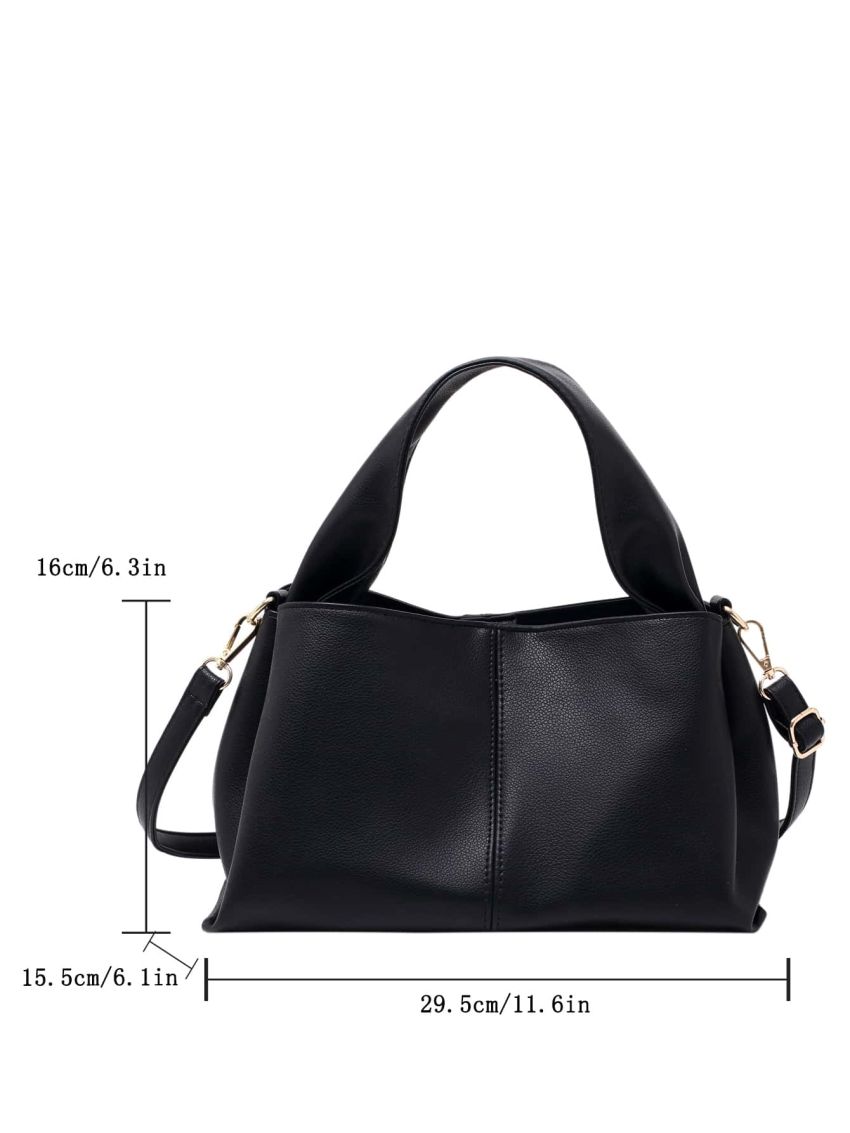 Litchi Embossed Square Bag