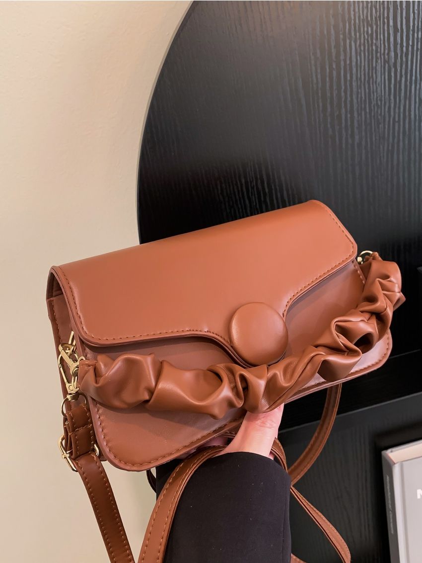 Minimalist Snap Button Square Bag