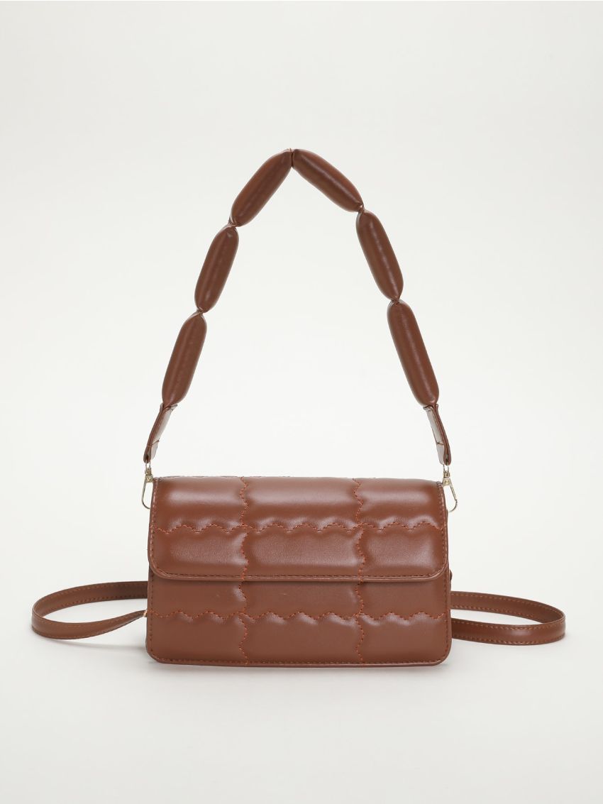 Minimalist Quilted Flap Square Bag