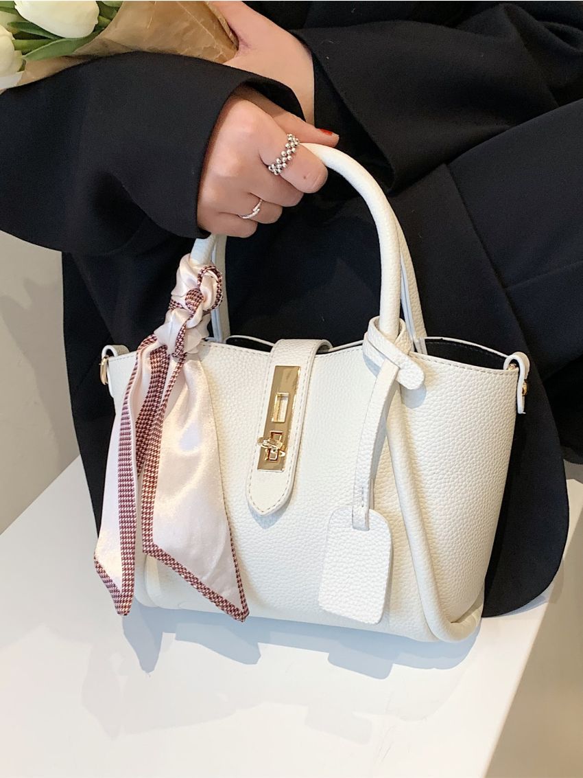 Twilly Scarf Square Bag With Bag Charm