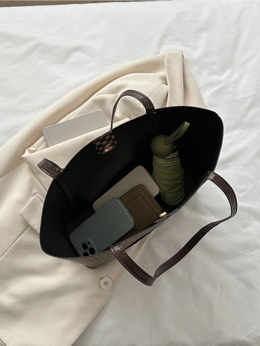 All Over Print Shoulder Tote Bag