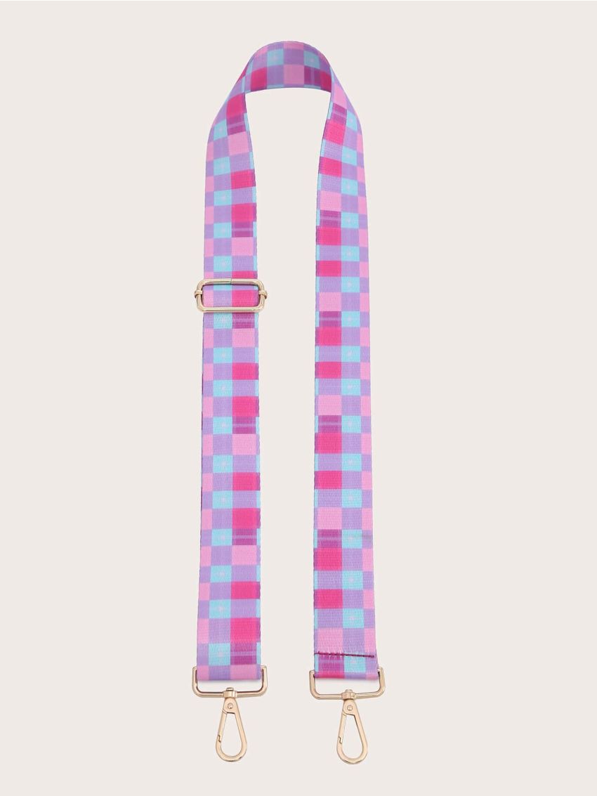 Plaid Pattern Bag Strap