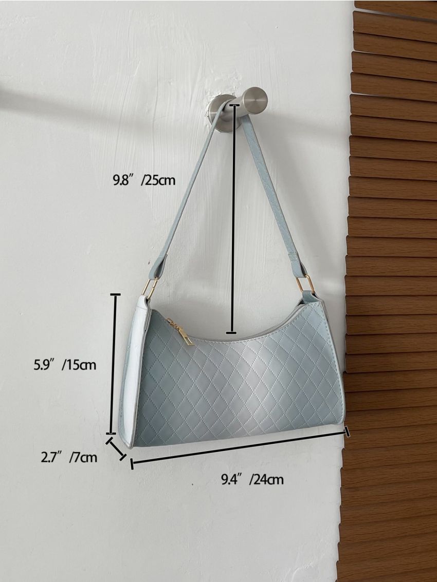 Ombre Stitch Detail Baguette Bag