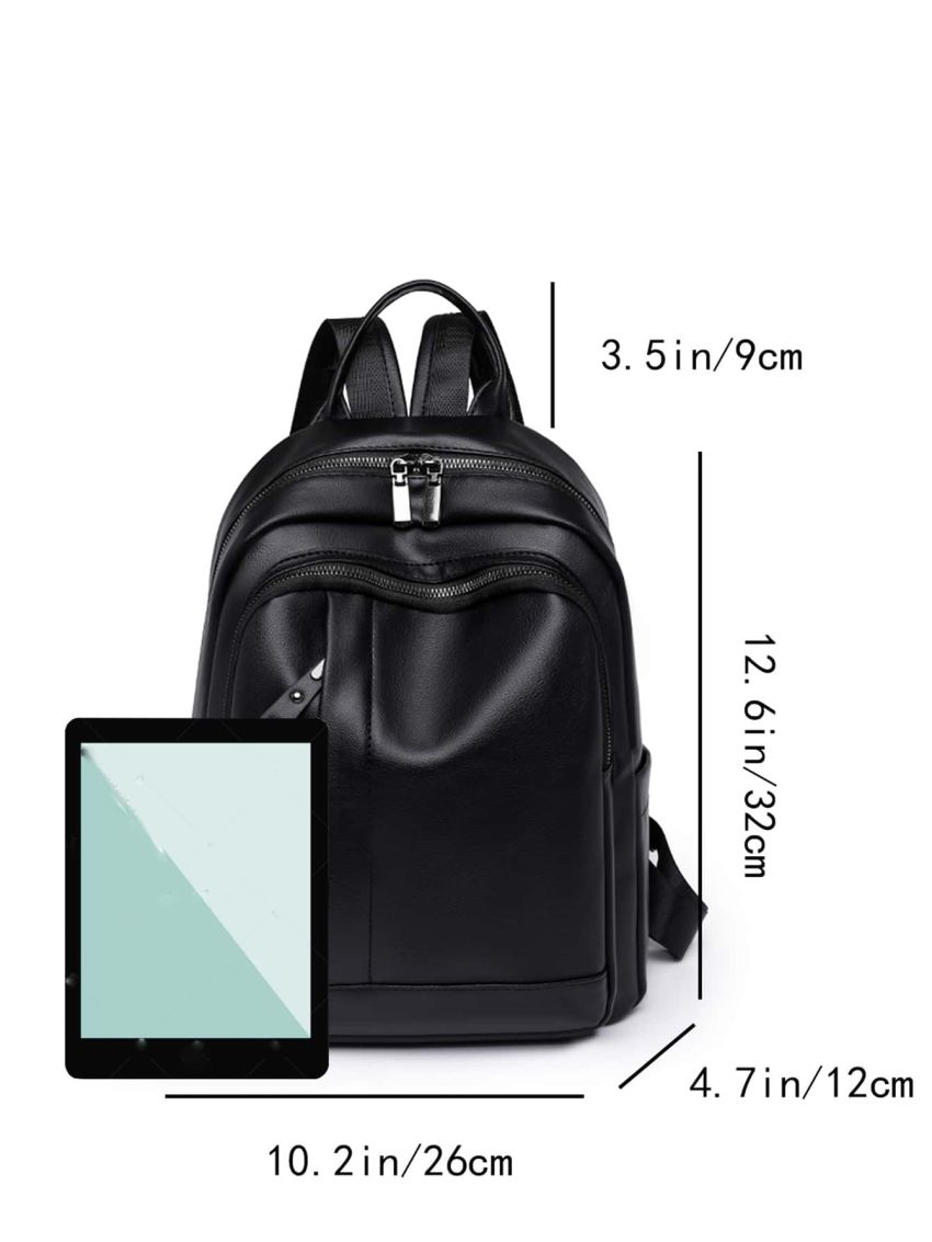 Minimalist Studded Decor Classic Backpack