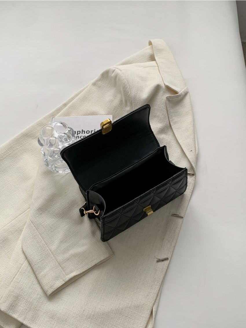 Mini Quilted Flap Square Bag