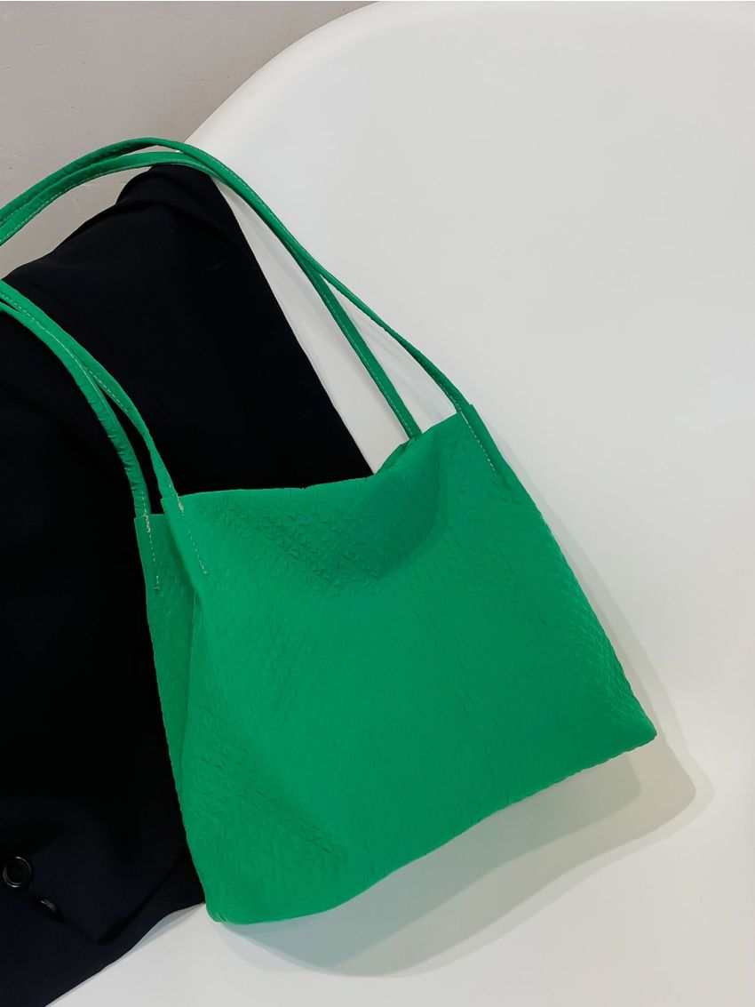 Minimalist Ruched Detail Hobo Bag
