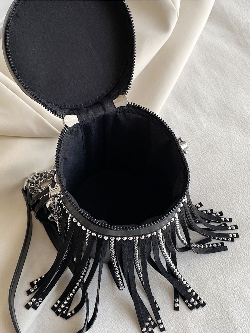 Mini Fringe Decor Bucket Bag