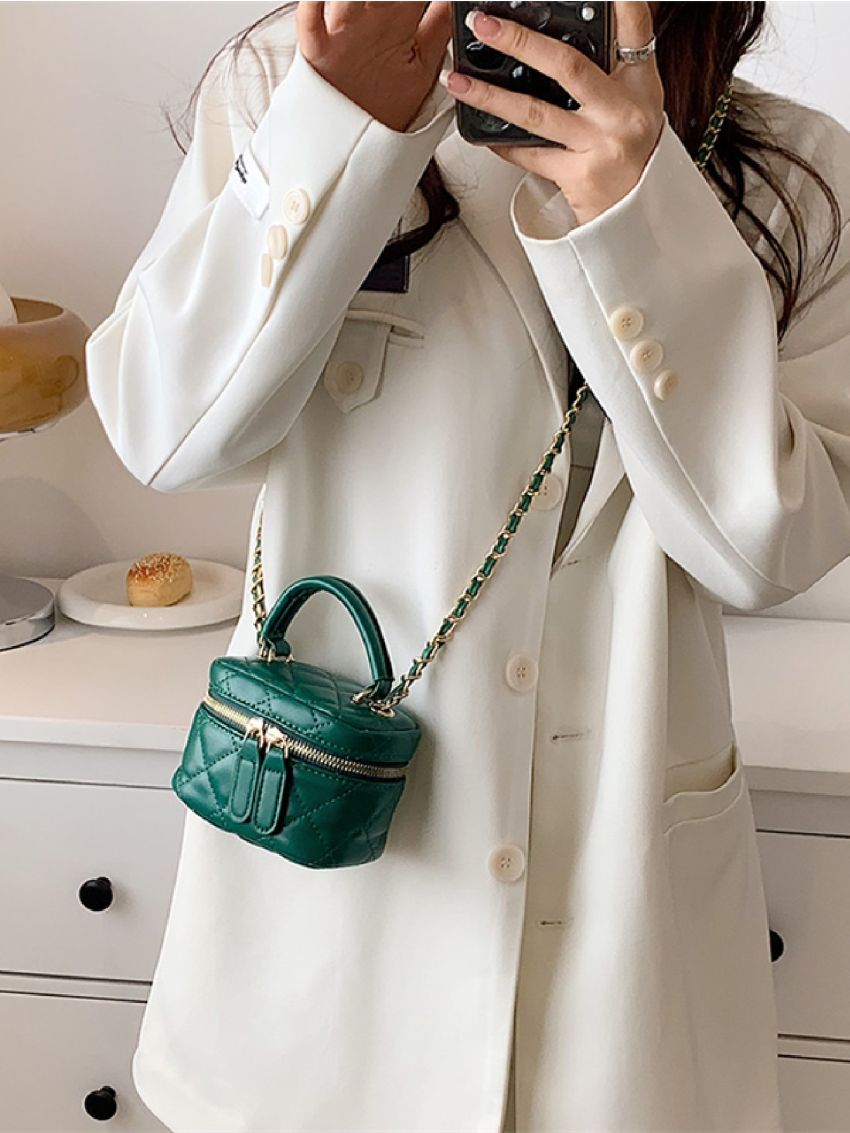 Mini Quilted Bucket Bag