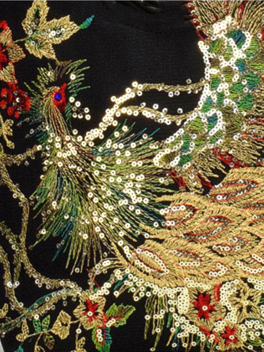 Women's Embroidered Satchel Bag, Fashion Double Handle Purse, Retro Style Handbag With Removable Strap Phoenix Graphic Shoulder Tote Bag, Mothers Day Gift For Mom