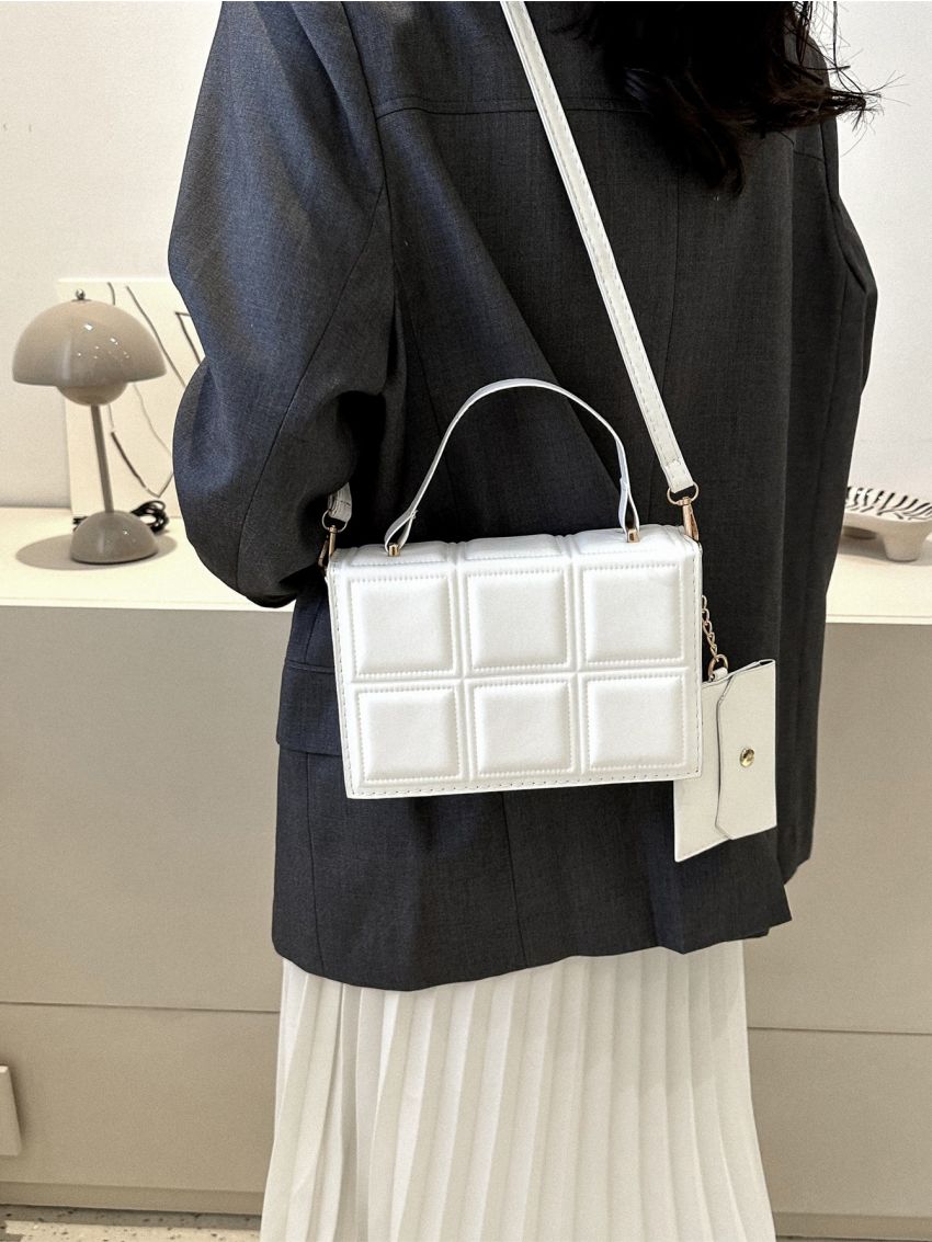 Minimalist Textured Square Bag