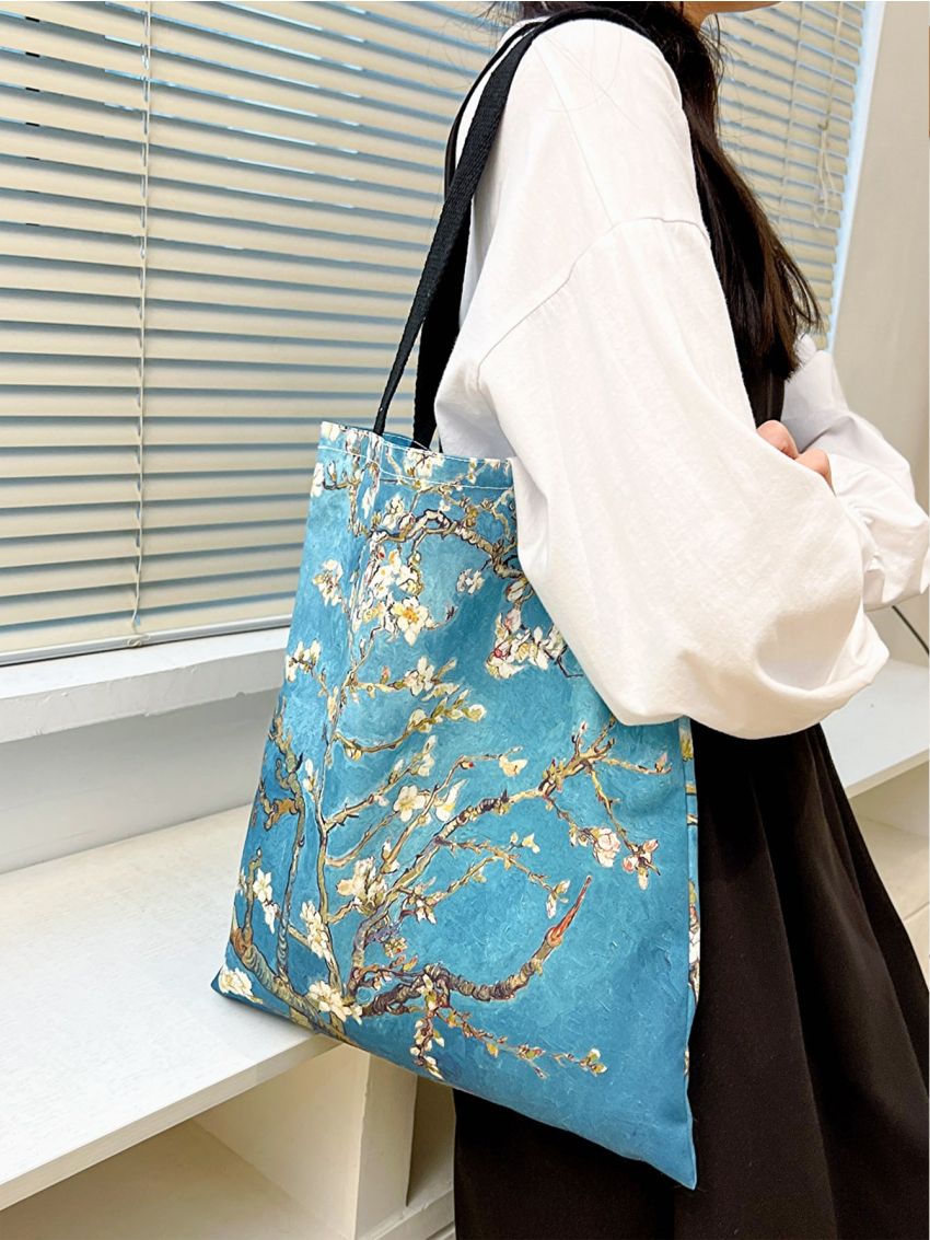 Floral Graphic Shopper Bag