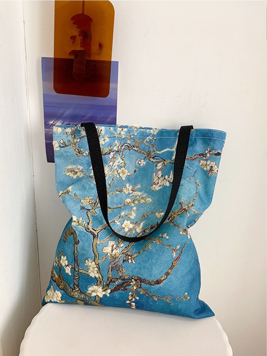 Floral Graphic Shopper Bag