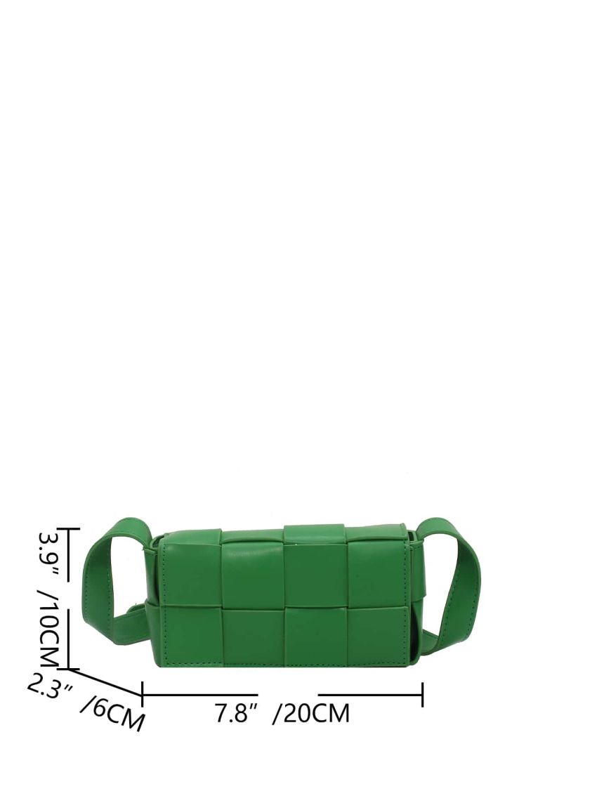 Geometric Decor Flap Square Bag