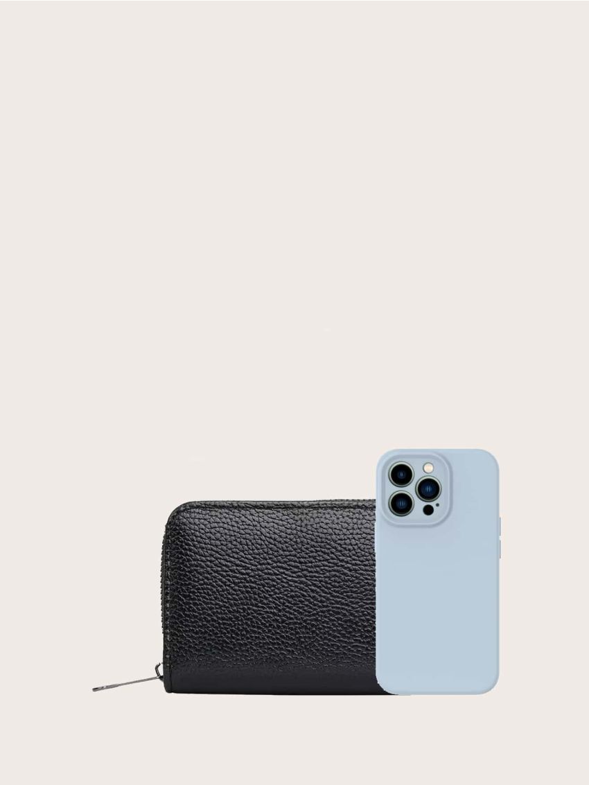 Business Card Holder Wallet Women Men Gray Bank ID Credit Card Holder 20 Bits Card Wallet PU