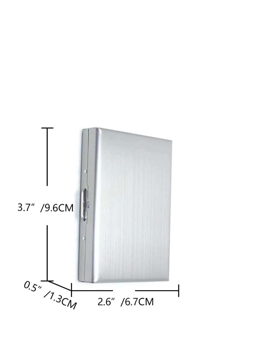 Card Holder Men RFID Blocking Metal Slim Wallet Money Bag Anti-scan Credit Card Holder