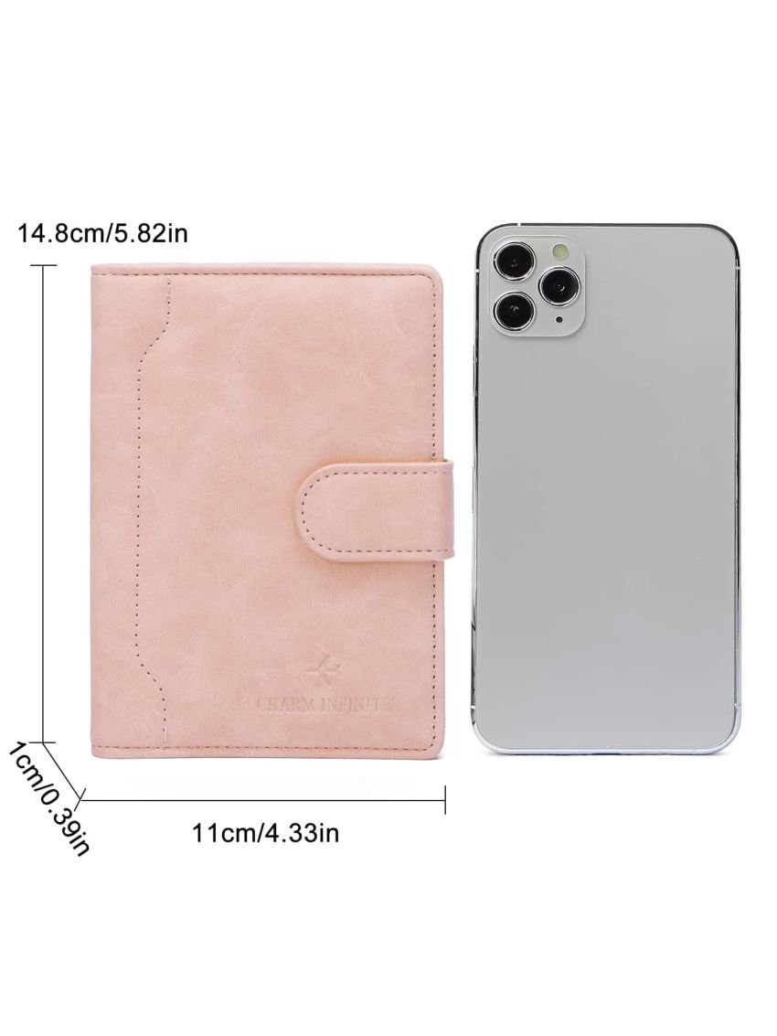 Plane & Letter Graphic Passport Case