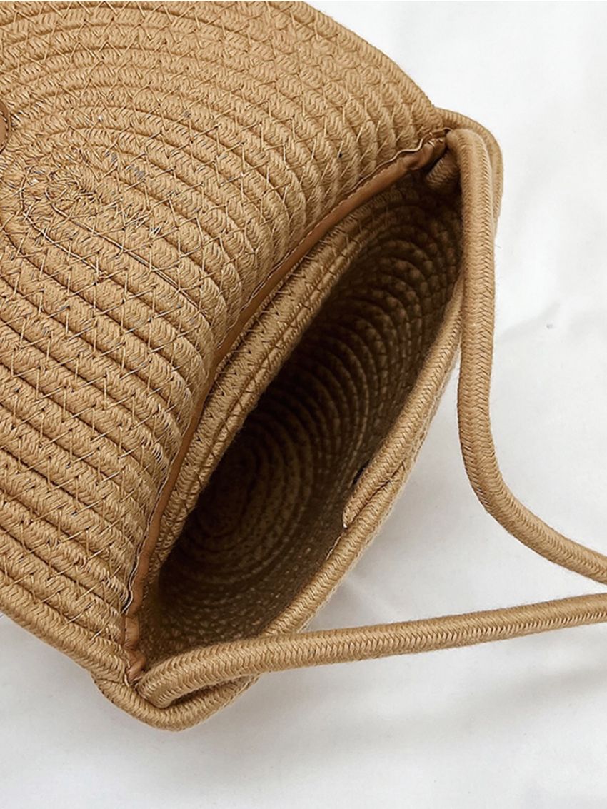 Mini Cherry Decor Flap Crochet Bag